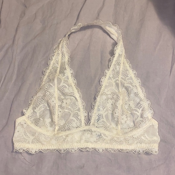 Free People Other - Intimately Free by Free People Ivory Lace Plunge Bralette Small